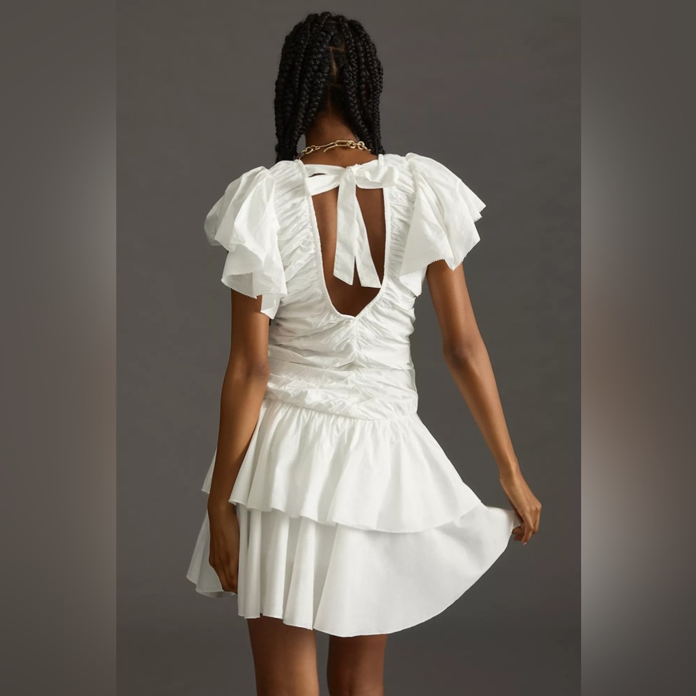 Anthropologie Love The Label Ruffled Mini Dress